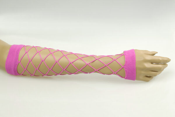 Riesennetz Armstulpen, pink