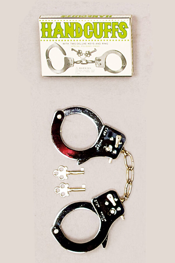 Handschellen mit Schlüsseln aus Metall