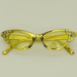 Glamour Brille mit Brillis gold