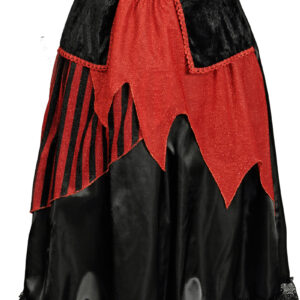 Damenrock mit Gürtel Piratin Gr. 36-38