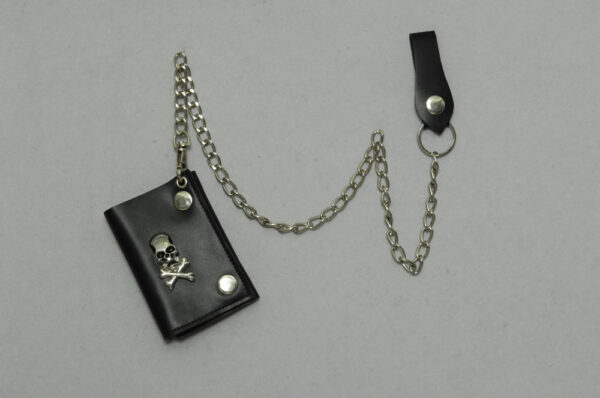 Geldbörse mit Kette Totenkopf Punkstyle