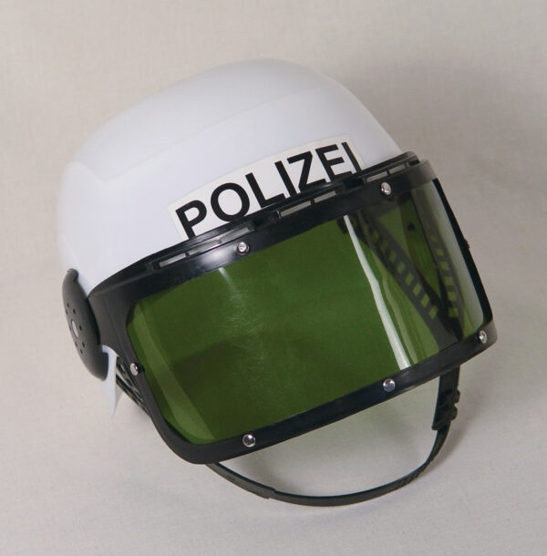 Polizeihelm mit Klappvisier