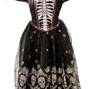 Totenkopfkleid Halloween Gr. 128
