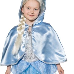 Prinzessin blau-silber (Kleid m. Reifrock) Gr.116