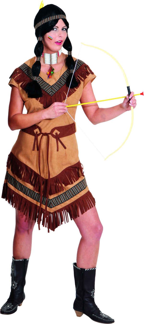 Indianerin Cheyenne (Kleid,Gürtel) Gr./KW: 52