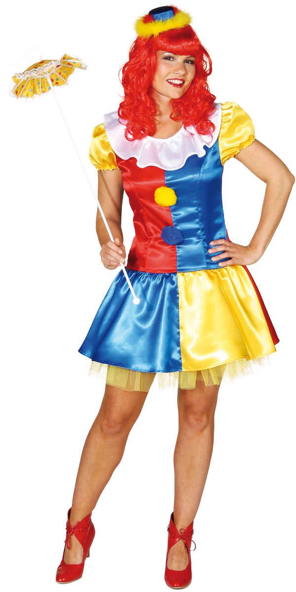 Sexy Clownkleid (Kleid,Petticoat) Gr./KW: 36