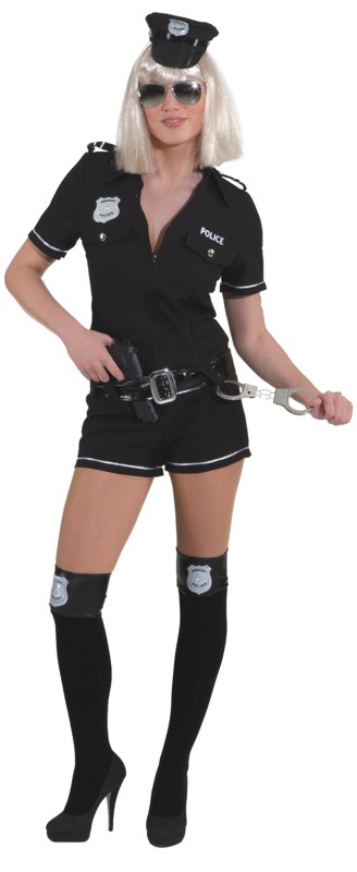 Police Girl,schwarz (Overall,Gürtel) Gr./KW: 38