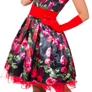 Kleid Blumen 50er (Kleid m. Petticoat) Gr. 40