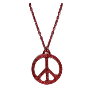 Kette Peace rot