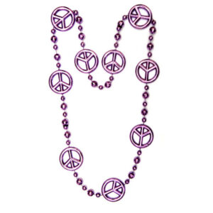 Kette Peace lila ca. 84 cm