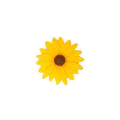 Fingerring Sonnenblume gelb Ø2,6 cm