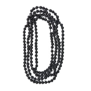 Perlenkette schwarz