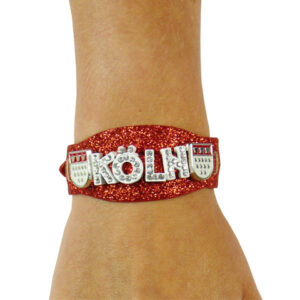 Armband Köln Glitter rot