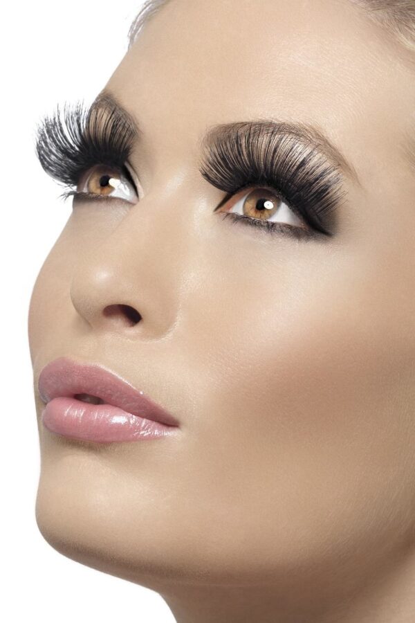 Eyelashes, Black, 60's Style, Long