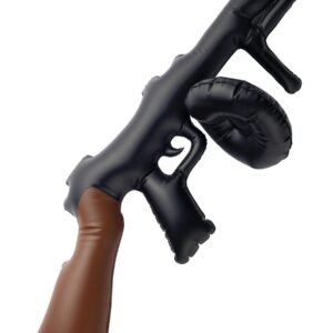 Inflatable Tommy Gun, Black, 75cm