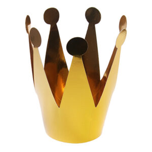 3 goldene Partykronen