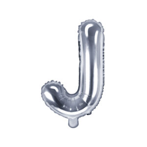 Folienballon Buchstabe J, 35cm, silber