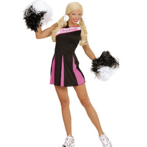 SCHWARZ/PINK CHEERLEADER (Kleid) (M)