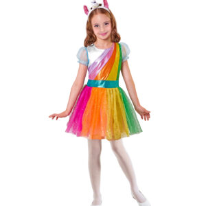 EINHORN (Kleid, Haarreif) (116 cm / 4-5 Years)