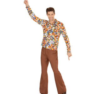 GROOVY 70'S HEMD - BUBBLES (S/M)