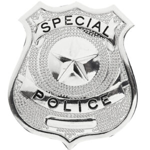 METAL POLICE BADGE