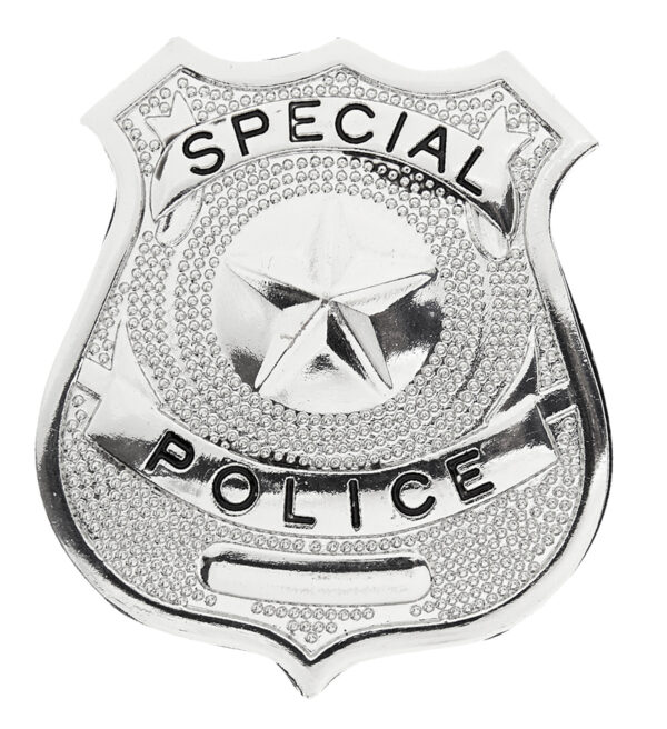 METAL POLICE BADGE