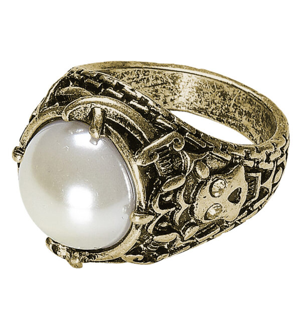 Goldener Ring mit Perle