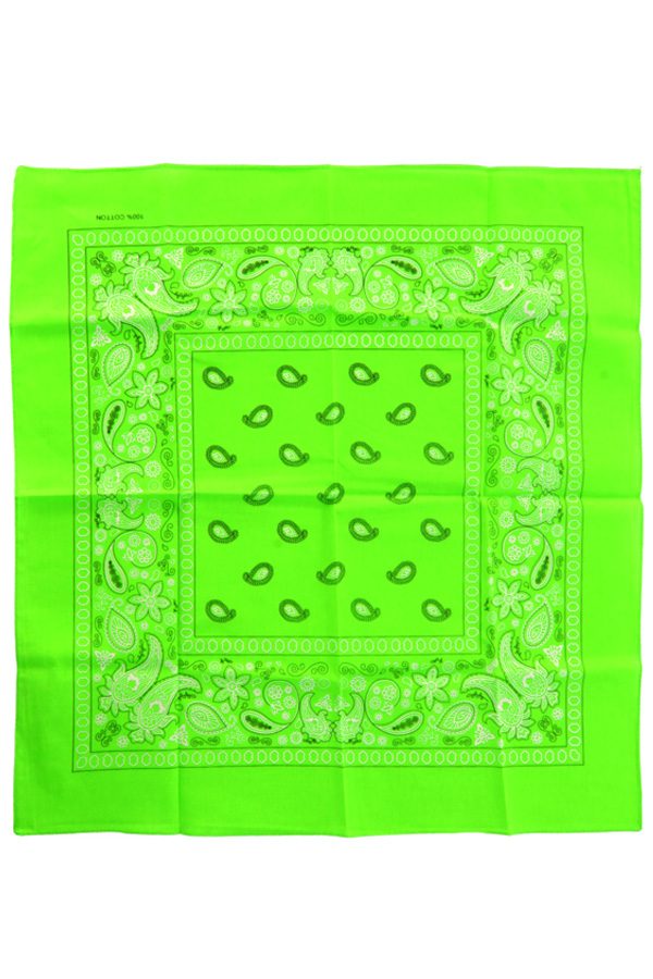 Kopftuch Bandana neongrün