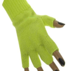 Handschuh fingerlos neon-gelb