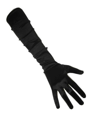 Handschuhe schwarz, 48 cm