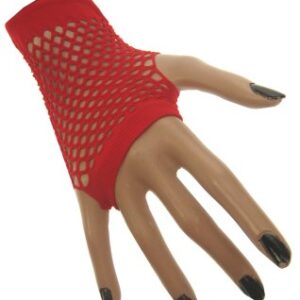 Netzhandschuhe fingerlos rot