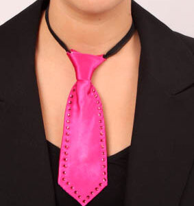 Krawatte pink  Straßsteine