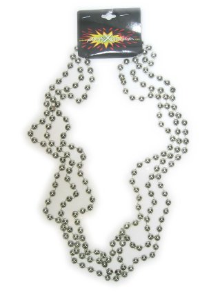 Kette silberne Perlen, drei Stränge a 96 cm