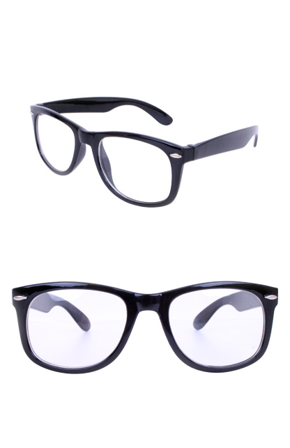 Nerd-Brille schwarz