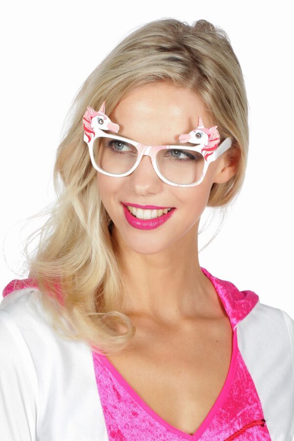 Brille Einhorn rosa