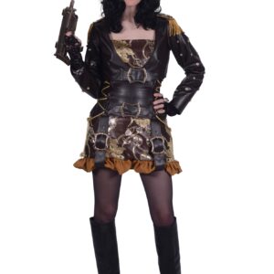 Damenkostüm Steampunk Princess Callie braun-gold Gr. S