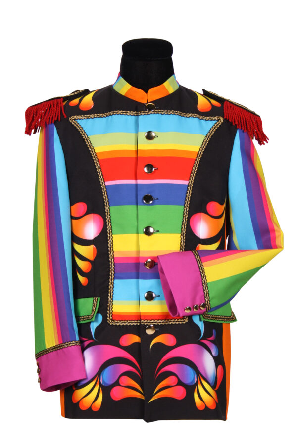 Herrenjacke Regenbogen Gr. S