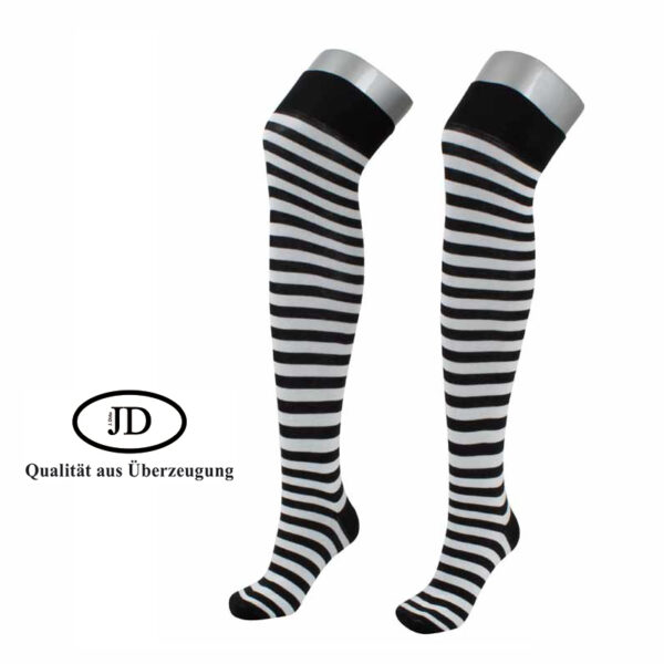 Ringel - Overknee schwarz-weiß Gr. 36-38