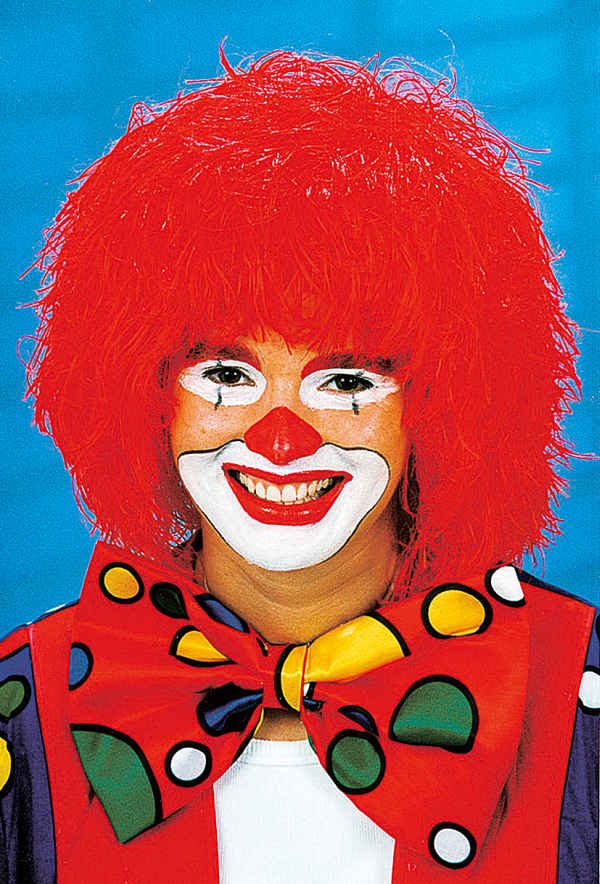 Perücke Clown rot