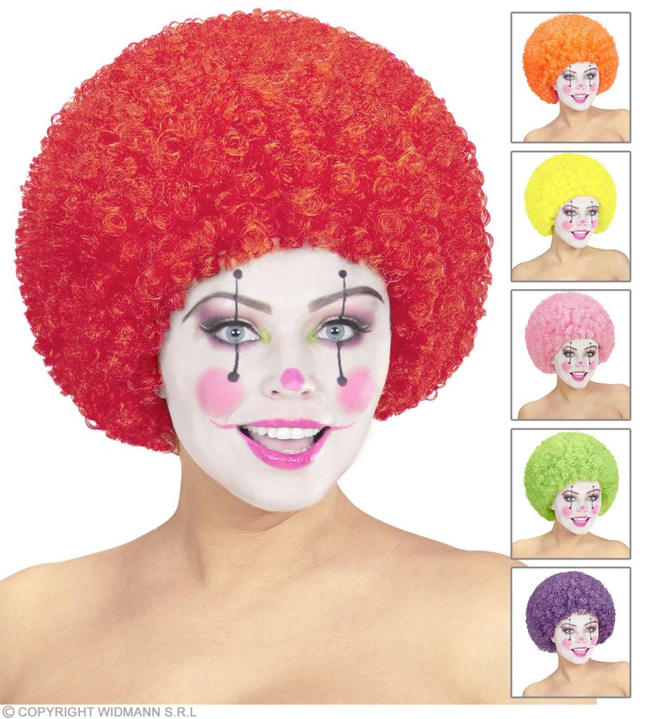 VOSSOT Clown Kostüm Set - Perücke, Nase, Krawatte & Handschuhe Für Karneval & Party