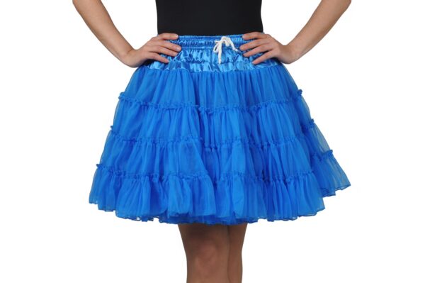 Pettycoat deluxe dreilagig blau